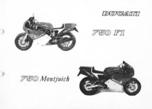 Ducati 750 F1 werkplaats & parts handboek