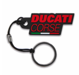 Ducati Corse Black Rubber Key Ring - 987712196